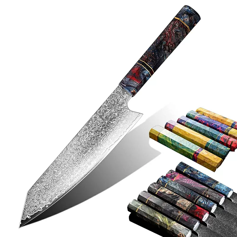 Santokumesser mit edlem Holzgriff – Bild 2