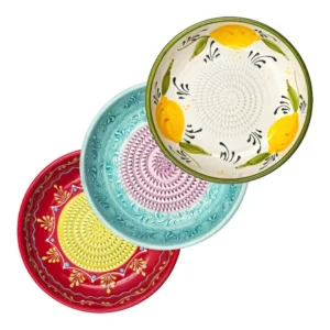 Verschenkset: 3 Tellerreiben Keramikschale