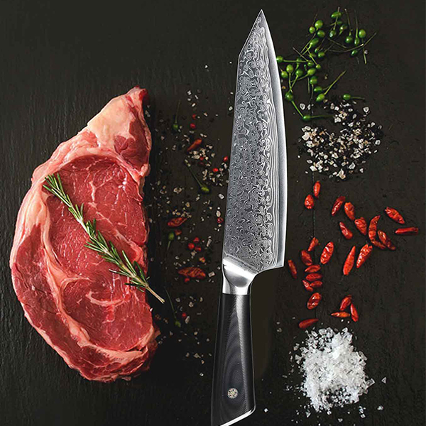 Traditionelles Damastzener Edelstahlmesser – Bild 4