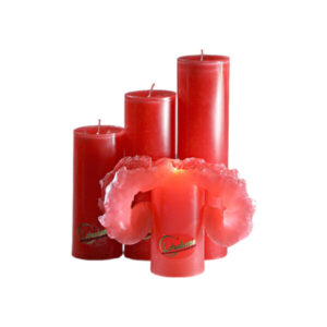 Lotuskerze Rot (18cm)