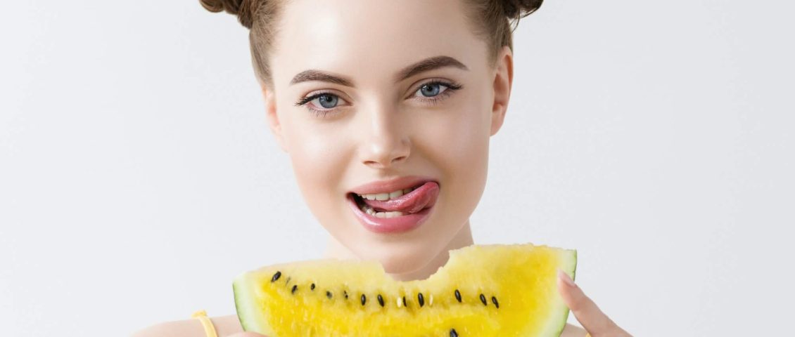 watermelon-woman-eat-yellow-funny-tasty-food-1