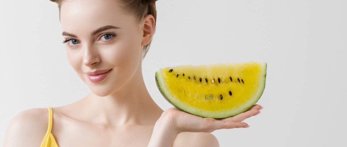 watermelon-woman-eat-yellow-funny-tasty-food